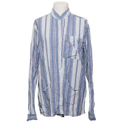 Shirt (Blue, White) from Uniforms for the Dedicated Cotton, Linen