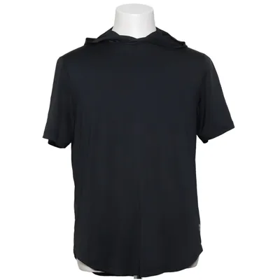 Korte mouwen capuchon sweater (Zwart) van Studio Total Elastaan, Polyester