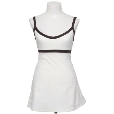 Træningskjole (Hvid, Brun) fra Bo+Tee Elastan, Polyester