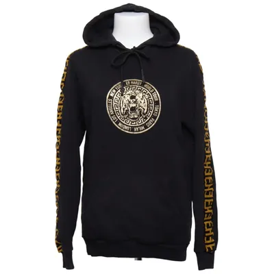 Hoodie (Black, Gold) from Ed Hardy Cotton
