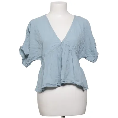 Top (Blauw) van Lindex Katoen, Linnen