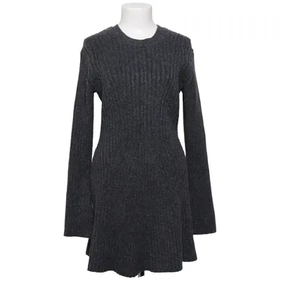 Dress (Gray) from H&M Polyester, Acrylic, Wool