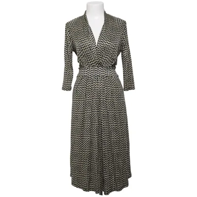 Wrap dress (Black, Green, Beige) from Tone Barker Silk Silk, Viscose