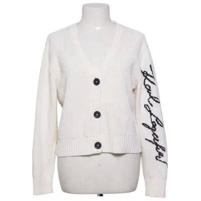 Cardigan (White) from Karl Lagerfeld Acrylic, Cotton