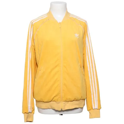 Träningsjacka (Gul, Vit) från Adidas Elastan, Polyester