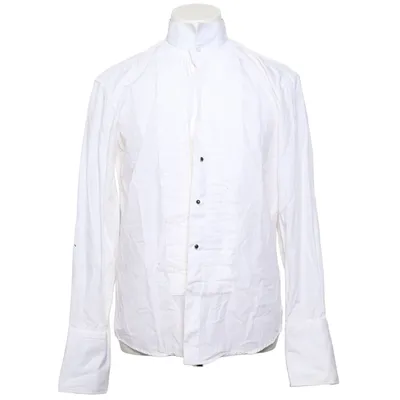 Tuxedo shirt (White) from Dobell Cotton