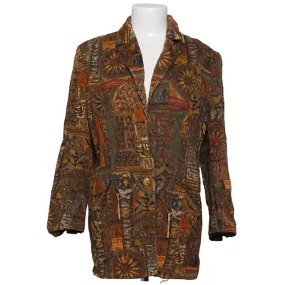 Blazer (Bruin, Meerkleurig) van Jouni Exclusive Acetaat, Katoen, Modal