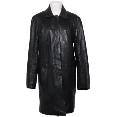 Leren jas (Zwart) van Roco Baroco Leer, Polyester