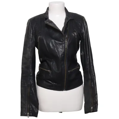 Leather jacket (Biker 010) from Goosecraft Cotton, Leather, Polyester