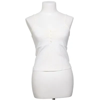 Tank Top (White) from Brandy Melville Cotton, Elastane