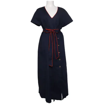 Maxi dress (Blue, Red) from Boden Cotton, Elastane