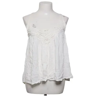 Tank­top (Weiß) von Vintage Stories by KappAhl Baumwolle, Viskose