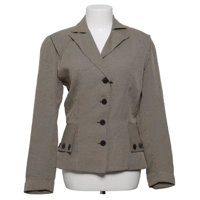 Blazer (Beige, Zwart) van Zelda Acetaat, Viscose