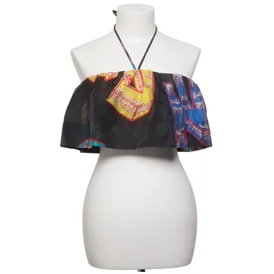 Tube top (Black, Multicolored) from Ganni Polyester, Tencel