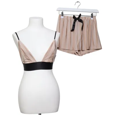 Pyjamasz (Beige, Sort) fra Missguided Elastan, Polyester, Viscose