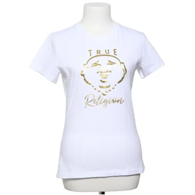 T-shirt (Wit) van True Religion Katoen, Polyester