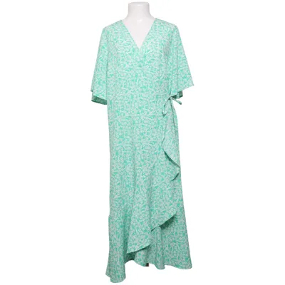 Omlottklänning (Grön, Vit) från Pernilla Wahlgren Polyester