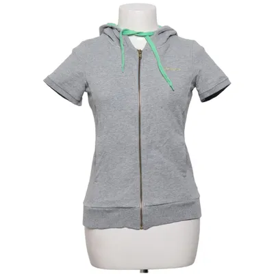 Korte mouwen capuchon sweater (Grijs, Groen) van New Balance Katoen, Elastaan