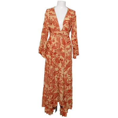 Maxi jurk (Beige, Bruin) van Goa Metallvezel, Viscose