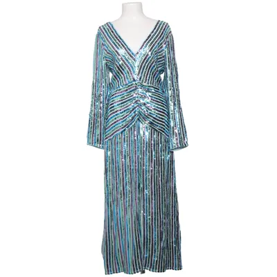 Kjole (Blå, Grøn, Lilla, Flerfarvet) fra Rixo Polyester, Viscose