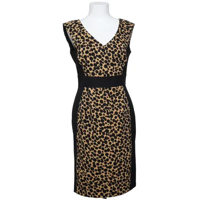Dress (Black, Multicolored) from London Times Elastane, Polyester