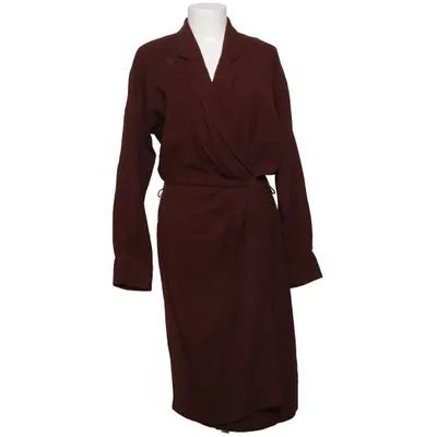 Wrap dress (Brown) from Louis Féraud Viscose, Wool