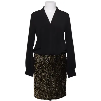 Cocktailkleid (Schwarz, Gold) von Happy Holly Elasthan, Polyester