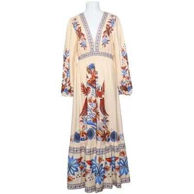 Maxi jurk (Beige, Meerkleurig) van Farm