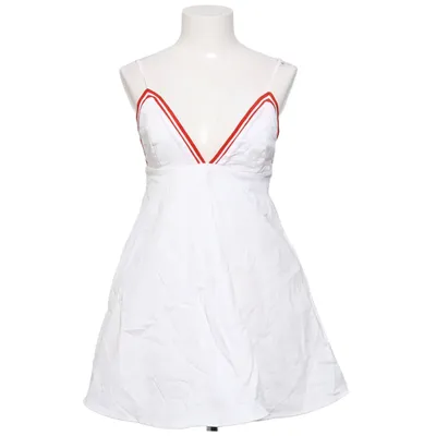 Robe (Blanc, Rouge) de Zara Coton, Élasthane