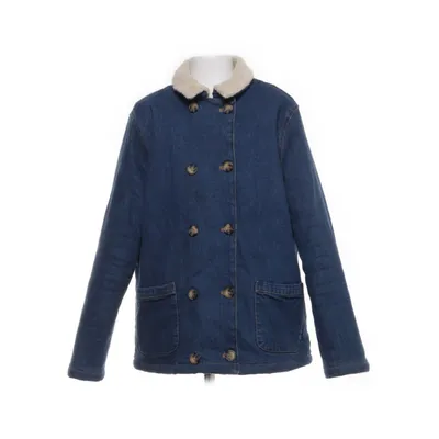 Gevoerde spijkerjas (Blauw, Beige) van Cyrillus Katoen, Elastaan, Polyester