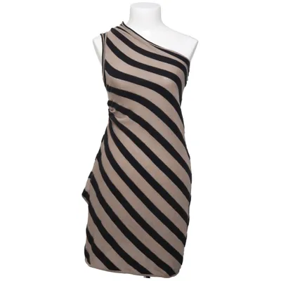 Dress (Beige, Black) from ALYSI Acrylic, Cotton, Linen