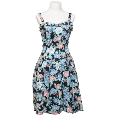 Klänning (Svart, Flerfärgad) från Vintage Bomull