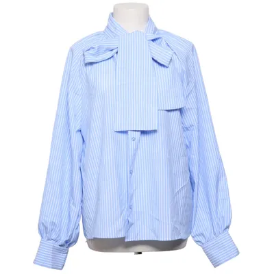 Schluppenbluse (Blau, Weiß) von JS Millenium Polyester