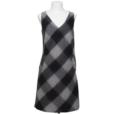 Dress (Gray, White, Black) from Flare Collection Polyester, Wool