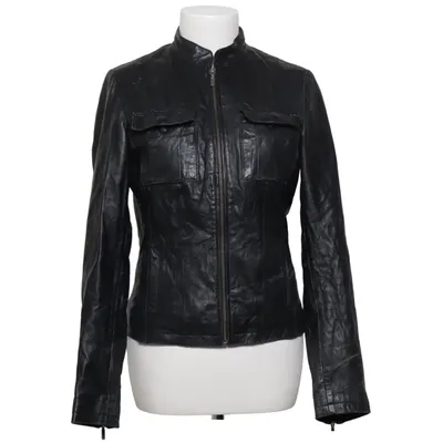 Leather jacket (Black) from Sara Kelly by Ellos Leather, Polyester