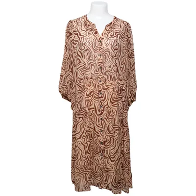 Långklänning (Brun, Beige, Flerfärgad) från Lene Sand Viskos