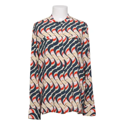 Bluse (Beige, Sort, Rød, Flerfarvet) fra Herzen´s Angelegenheit Elastan, Silke