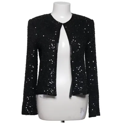 Cardigan (Zwart, Zilver) van Papèll Boutique Polyester, Zijde