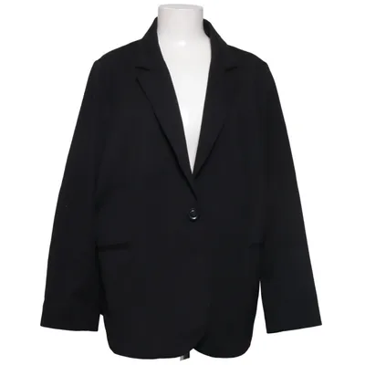 Kavaj (Svart) från Zizzi Bomull, Elastan, Polyester