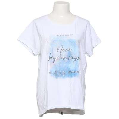 T-shirt (White, Blue) from Blind Date Cotton