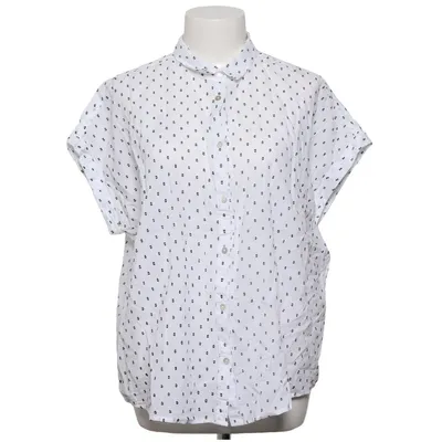 Chemise à manches courtes (Blanc, Noir) de VRS Woman Coton