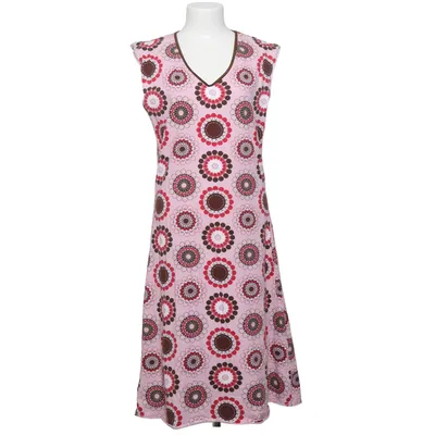 Jurk (Roze, Bruin, Wit) van Me&i Katoen, Elastaan