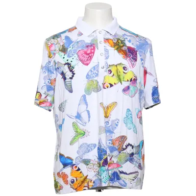 Polo shirt (White, Multicolored) from Golfino Elastane, Viscose