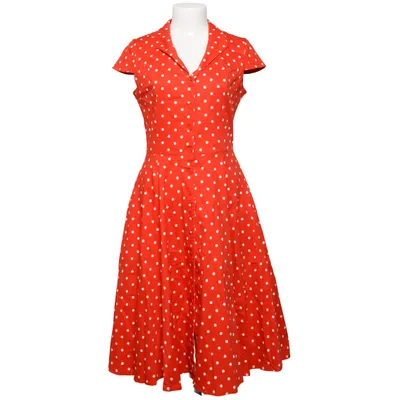 Klänning (Röd) från Top Vintage Boutique Bomull, Elastan