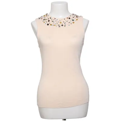 Tank­top (Beige) von Zara Knit Polyamid, Viskose