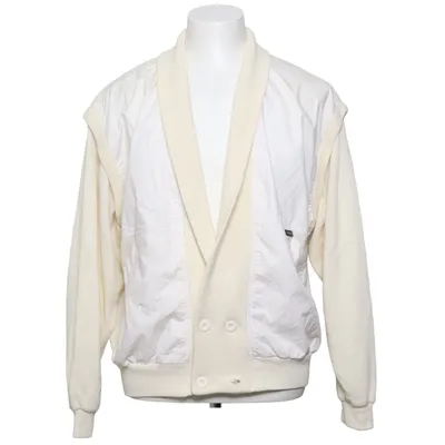 Cardigan (Wit) van Bison Club Katoen, Polyester