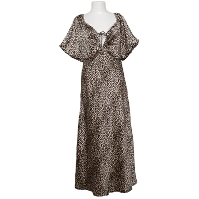 Maxi jurk (Beige, Bruin, Zwart) van Boohoo Polyester