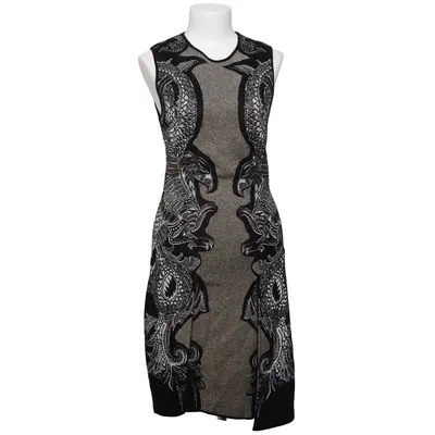 Jurk (Zwart, Goud) van Roberto Cavalli Polyester, Viscose, Wol