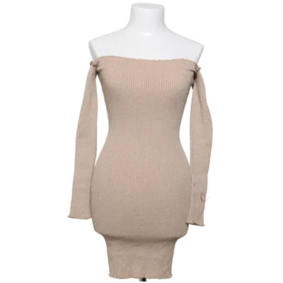 Klänning (Beige, Guldfärgad) från Lely Wood Polyester, Viskos