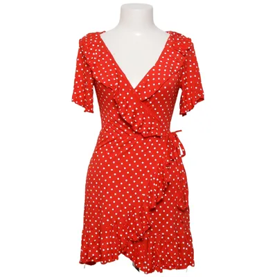 Wikkeljurk (Rood, Wit) van Boohoo Petite Elastaan, Viscose
